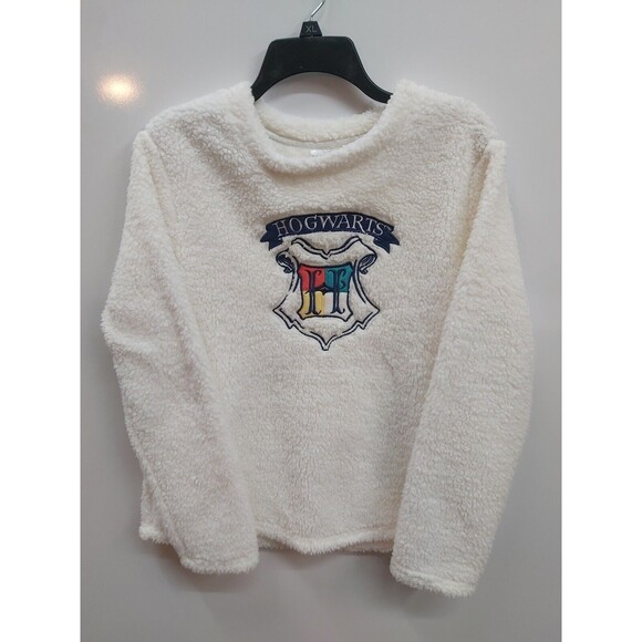 Women's Hogwarts Sherpa Crewneck Sleepwear Size Medium - Picture 1 of 11